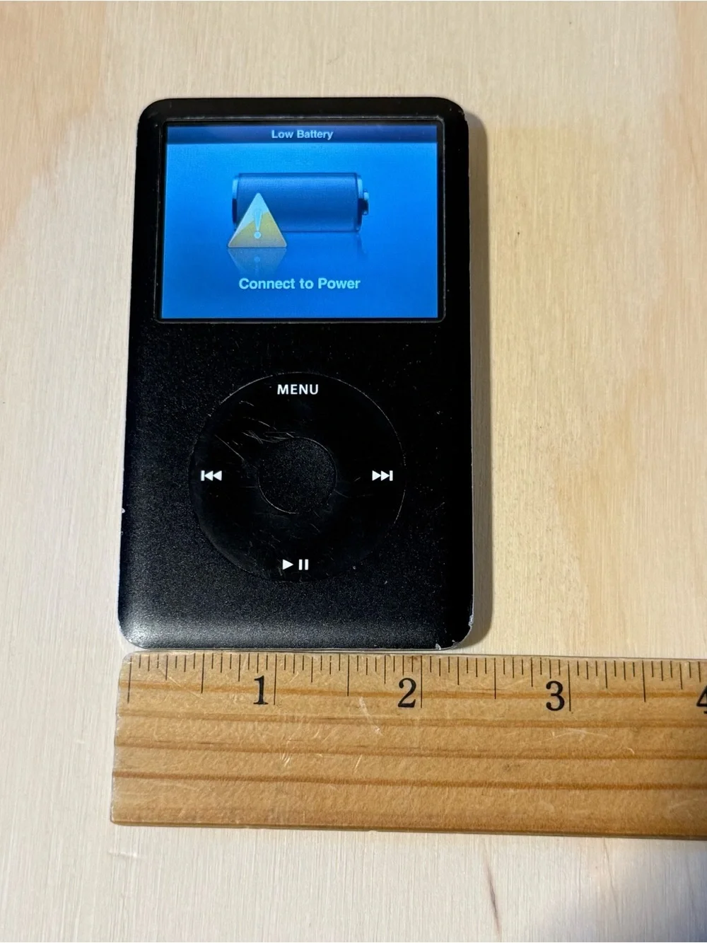 iPod Model:A1136 6thGen 80GB Blk Bad Battery For-Parts/Repair Read Info!